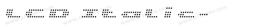 LCD Italic字体转换